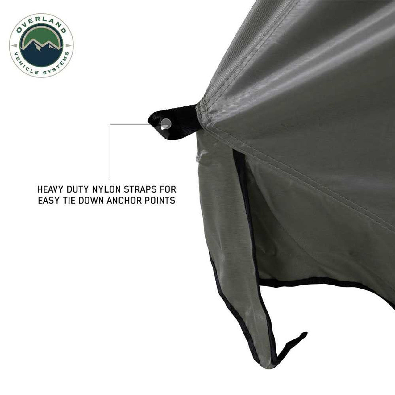 LD TMBK Roof Top Tent Annex Green Base With Black Floor & Travel Cover