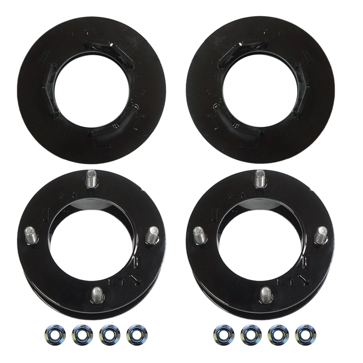 Suspension Leveling Lift Kit With 2.5 Inch Front and 1 Inch Rear Metal Spacers Skyjacker