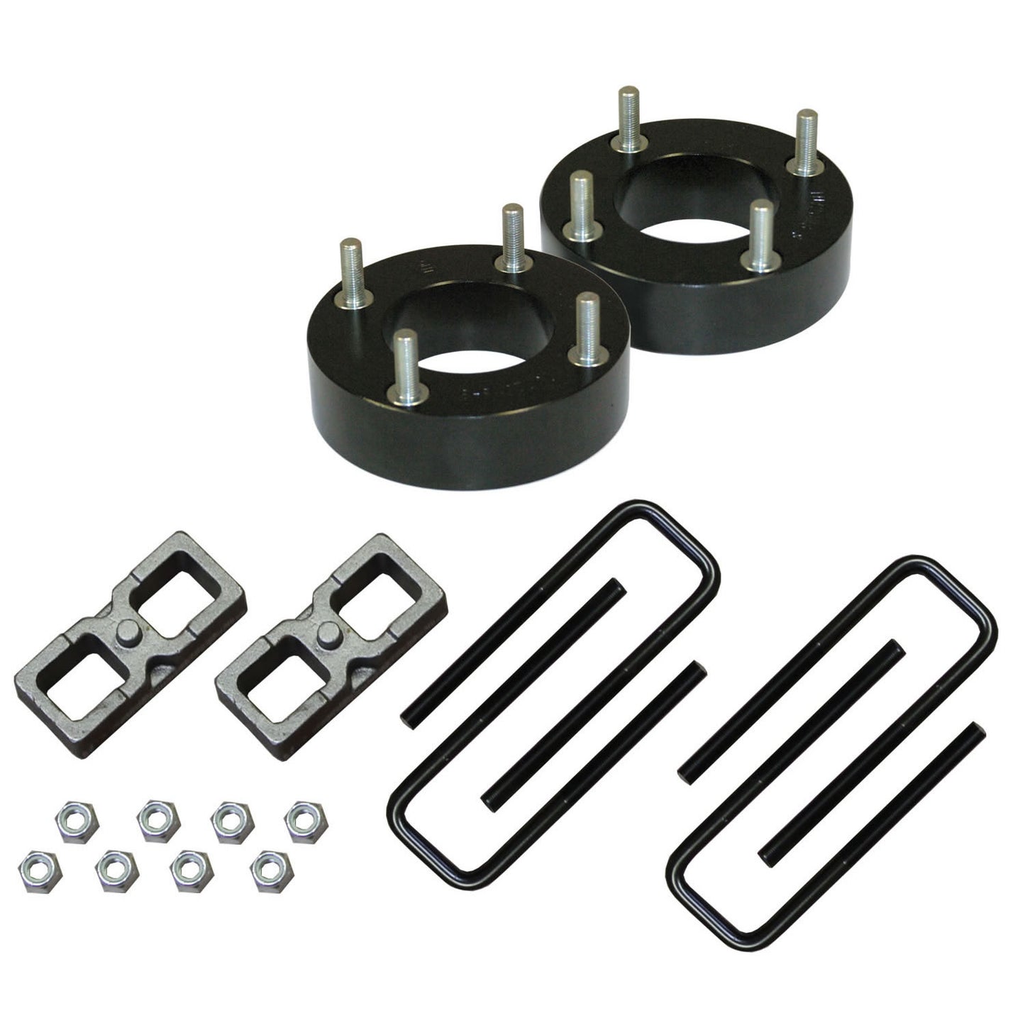 Tundra Lift Kit 2 Inch Front Lift 07-17 Tundra Includes Metal Spacers Rear Blocks U Bolts Skyjacker