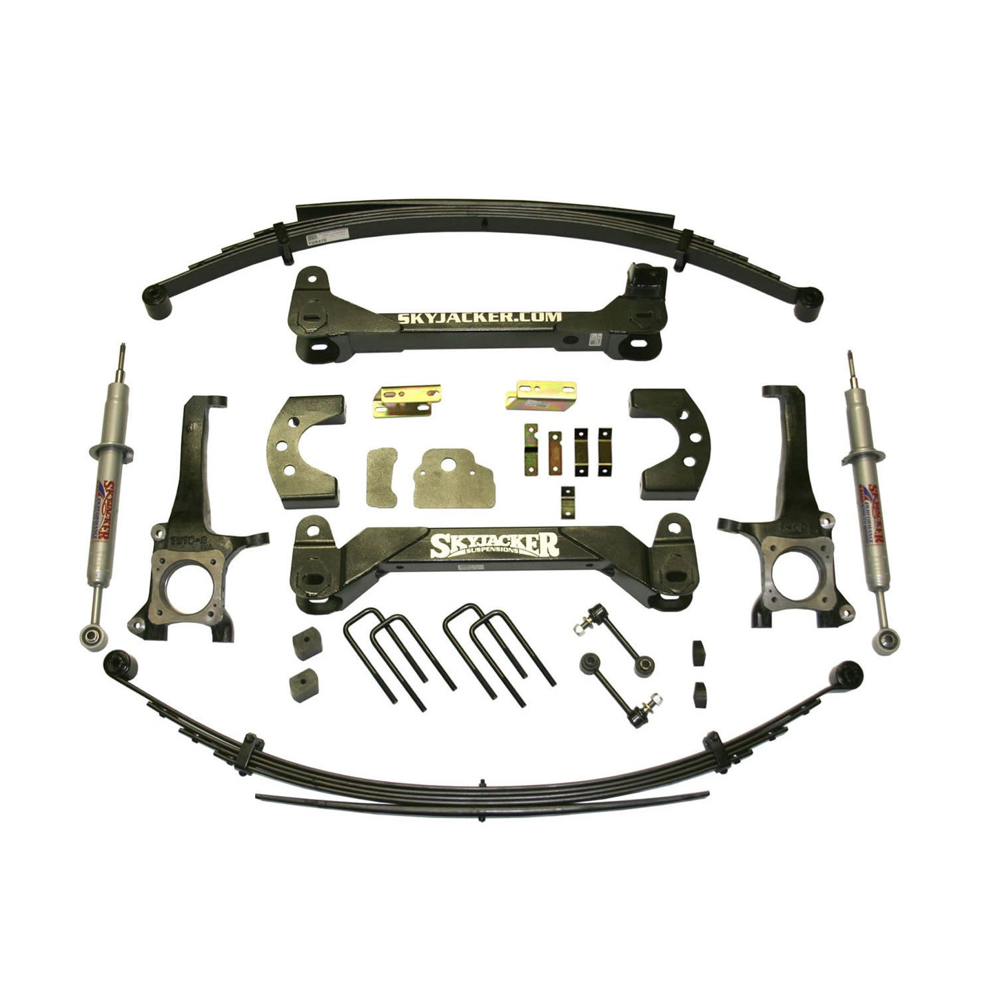 Tundra Lift Kit 6 Inch Lift 07-19 Tundra Includes Knuckles Pair Front/Rear Crossmembers Rear Springs Brakelines Skyjacker