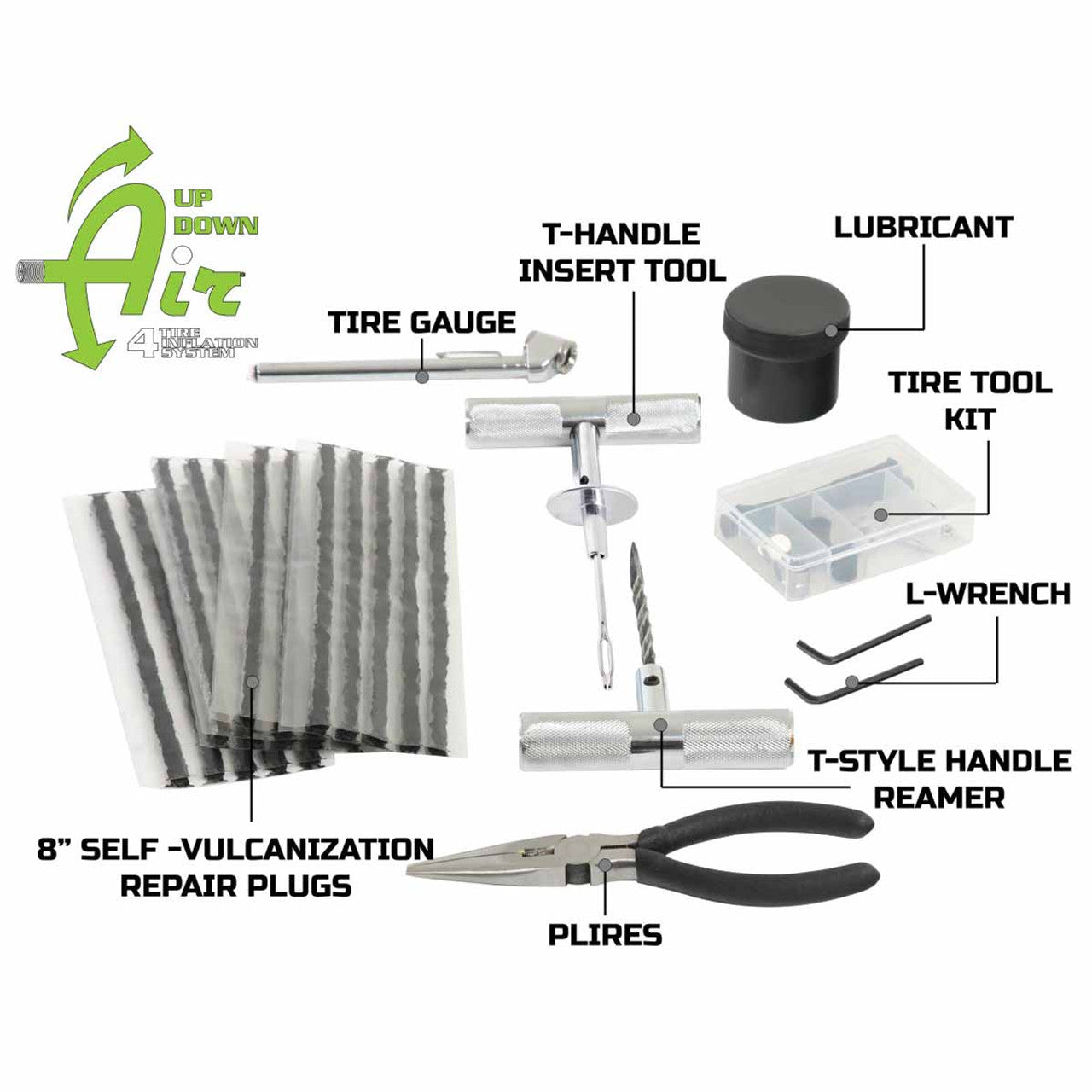 53 Piece Tire Plug Repair Kit - Off Road Grade Truck, Jeep, RV & Trailers