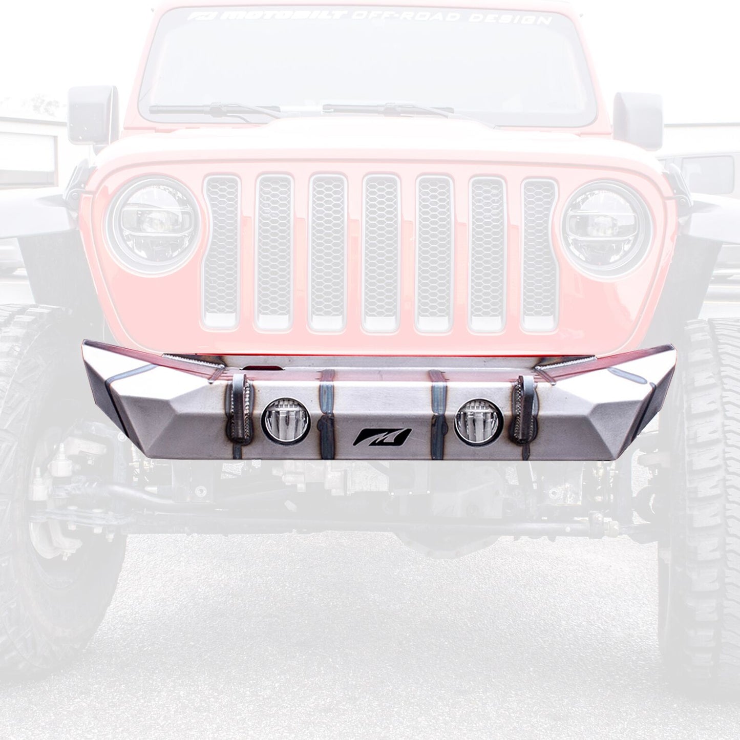 Jeep JL/Gladiator Front Bumper 18+ Wrangler JL/Gladiator W/Fog Light Holes The Hammer Series Motobilt