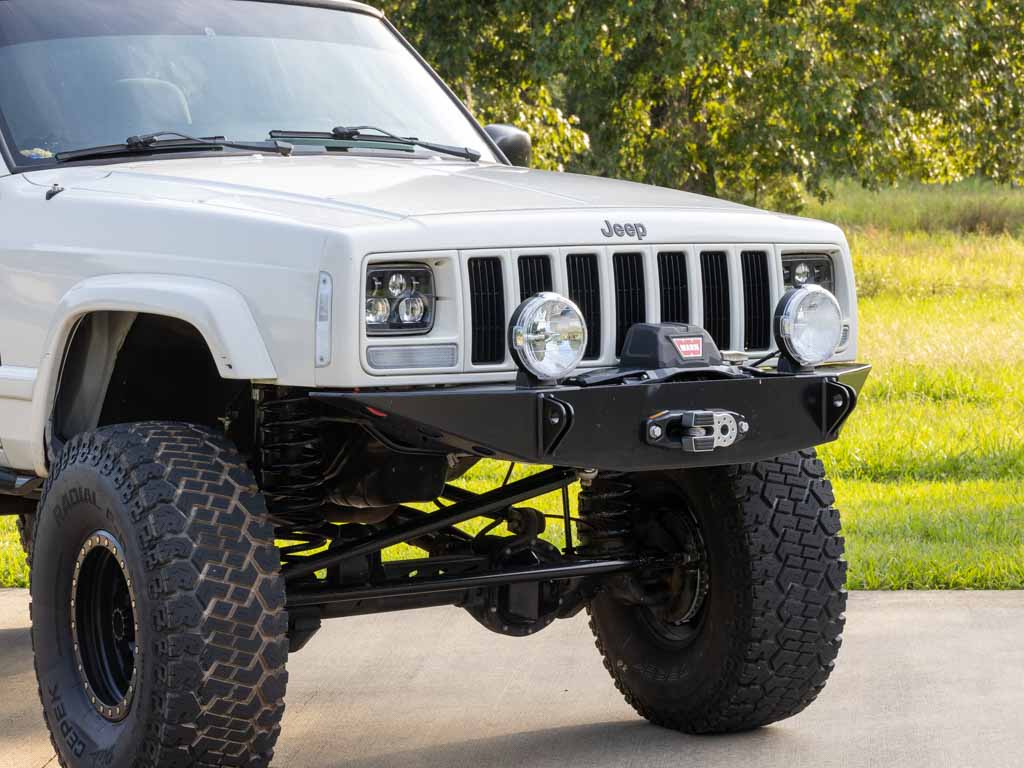 Rusty's Bumper - Front Trail Bumper w/ Upright Winch Mount - XJ