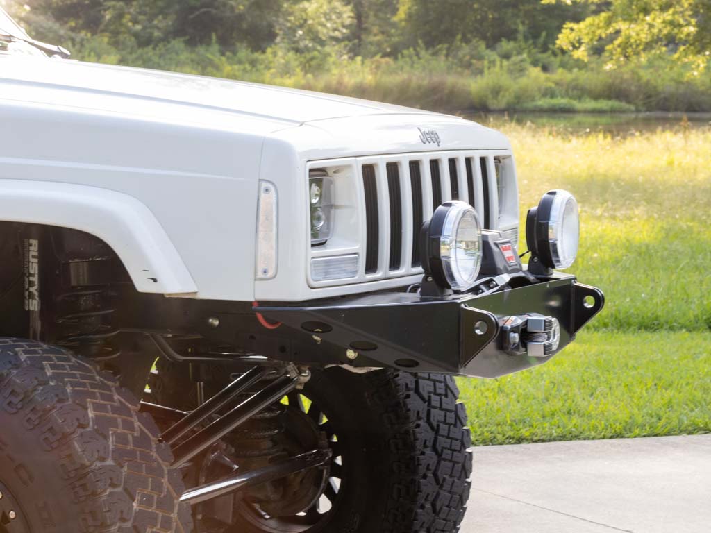 Rusty's Bumper - Front Trail Bumper w/ Upright Winch Mount - XJ