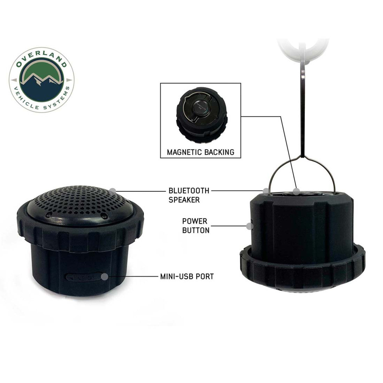 Wild Land Camping Gear - UFO Solar Light Light Pods & Speaker Universal