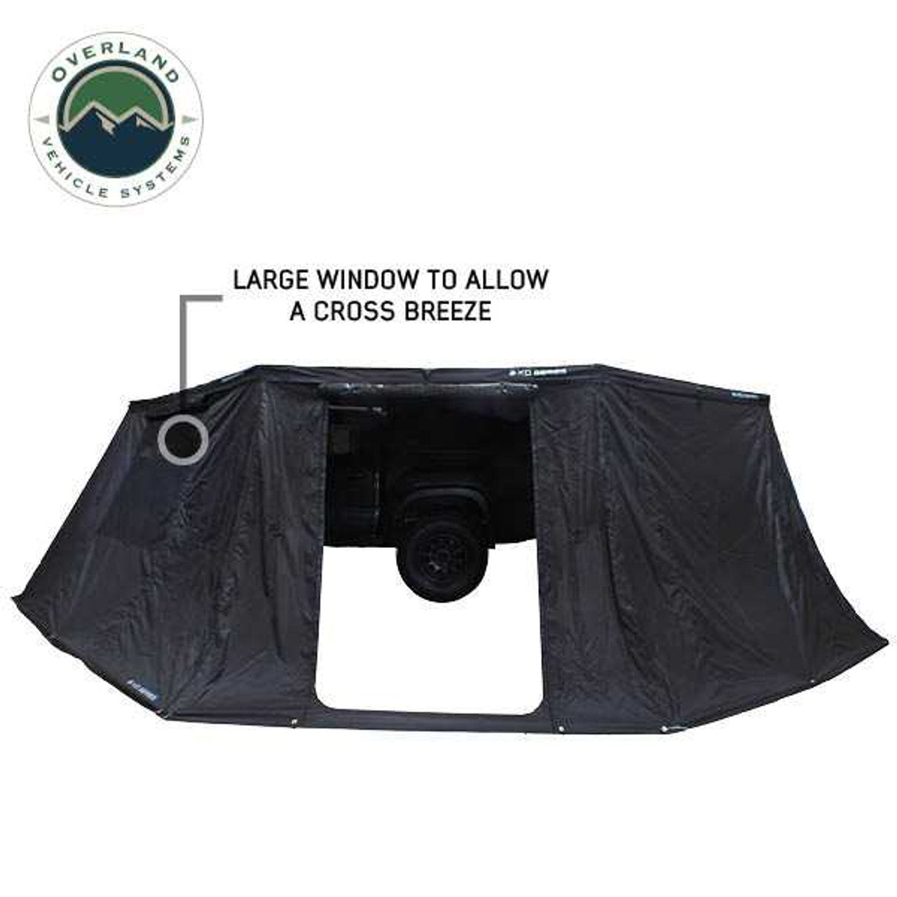 XD Nomadic 270 Degree Awning & Wall Kit Combo - Lights, Black Out, Black Body , Trim, and Travel Cover