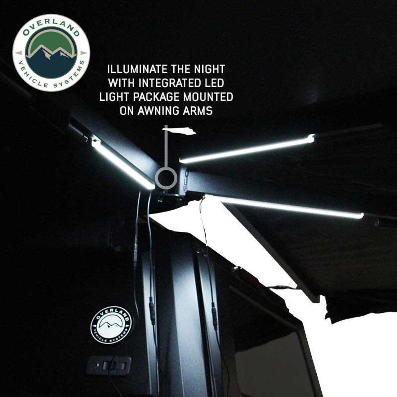 XD Nomadic 270 Degree Awning & Wall Kit Combo - Lights, Black Out, Black Body , Trim, and Travel Cover