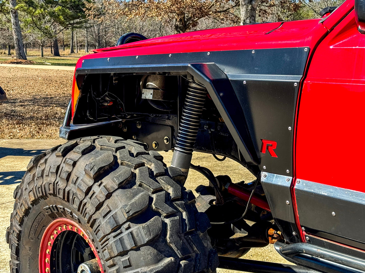 Rusty's XJ Front and Rear Crawler High Clearance Steel Fender Flare Package - XJ 4-Door