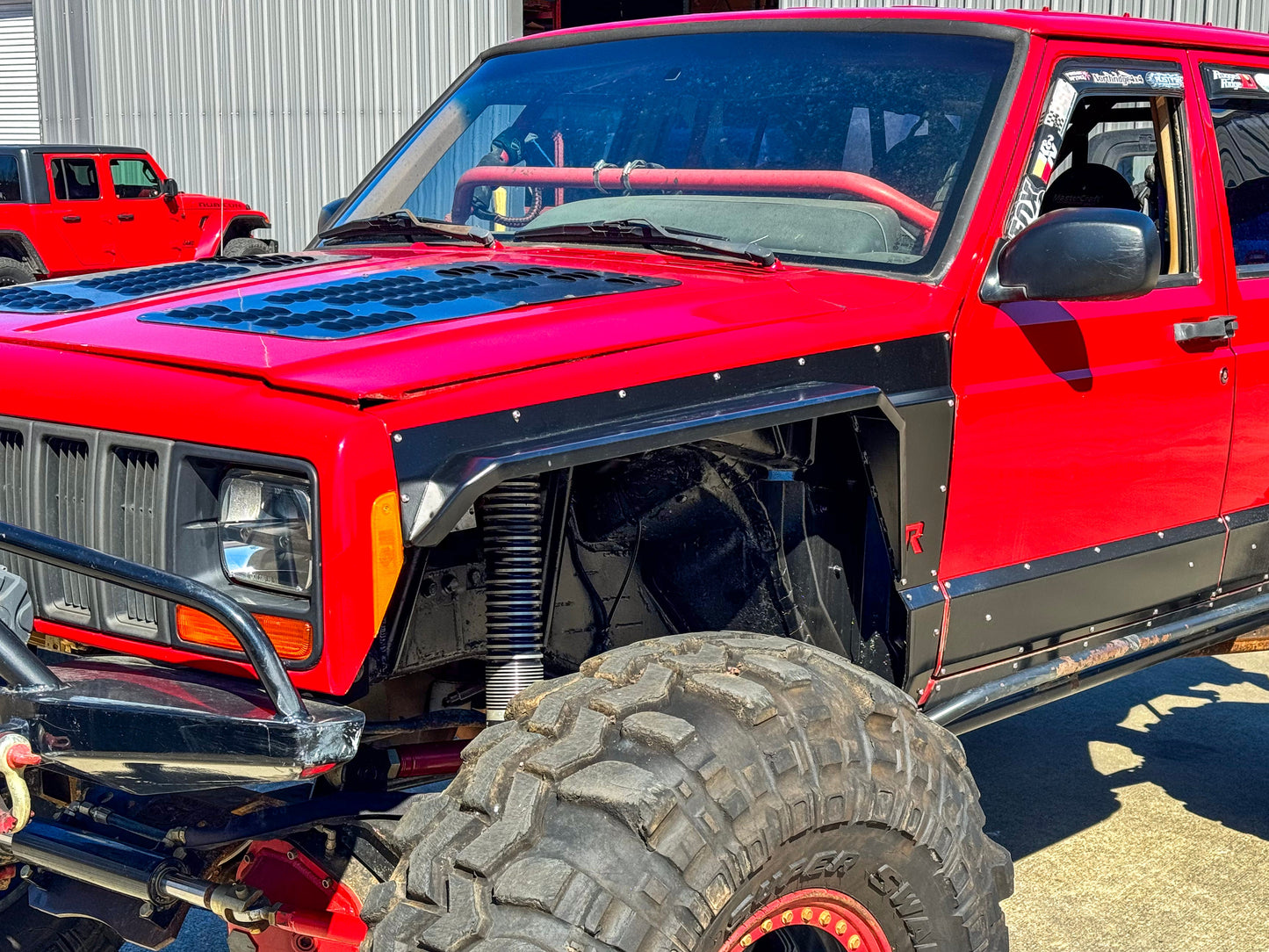 Rusty's XJ Front and Rear Crawler High Clearance Steel Fender Flare Package - XJ 4-Door