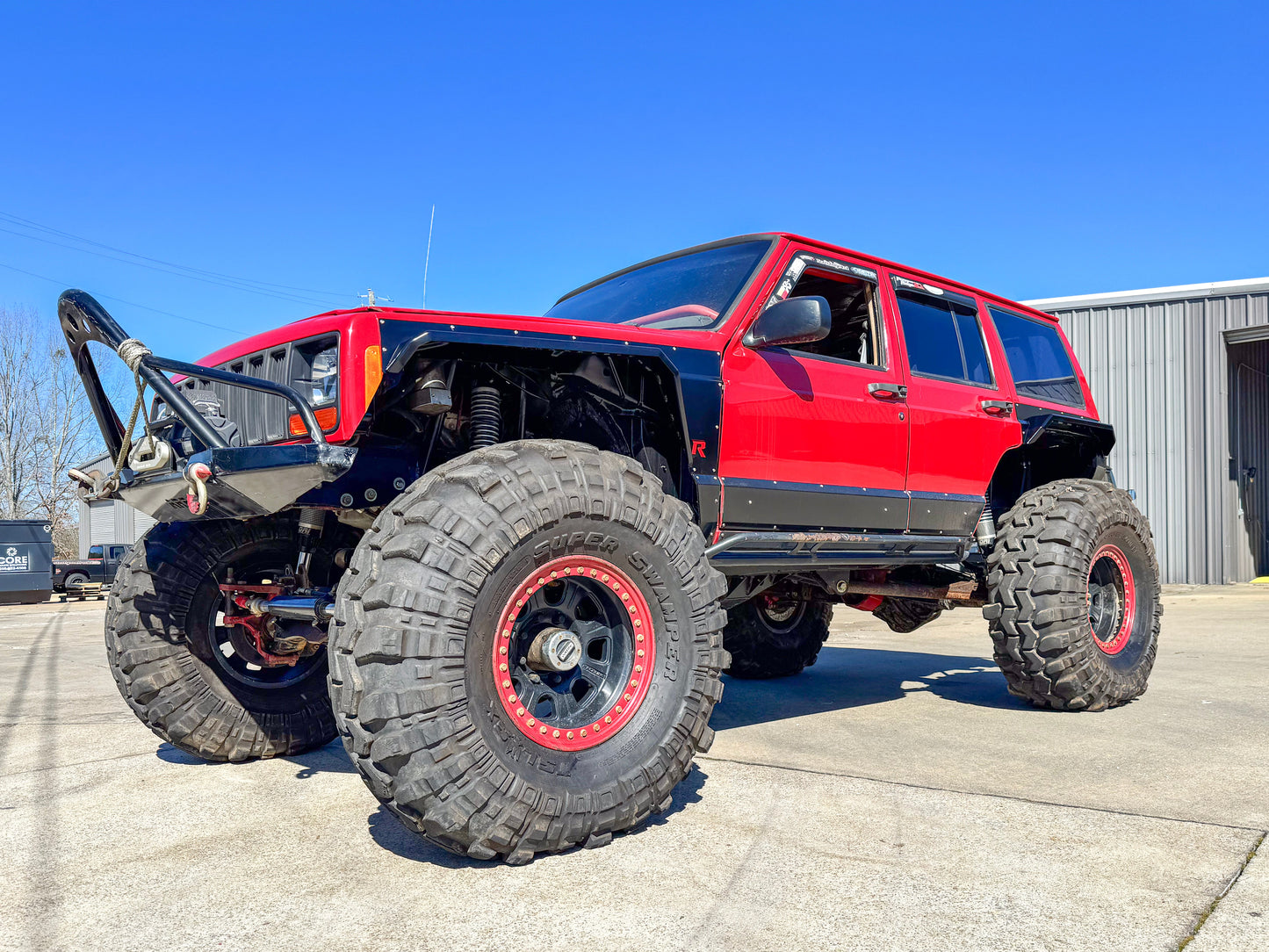 Rusty's XJ Front and Rear Crawler High Clearance Steel Fender Flare Package - XJ 4-Door