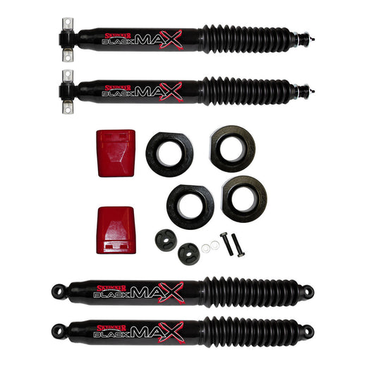 Grand Cherokee Suspension Lift Kit 93-98 Jeep Grand Cherokee w/Shock Black MAX Shocks 2 Inch Lift Incl. Poly Spacers Skyjacker