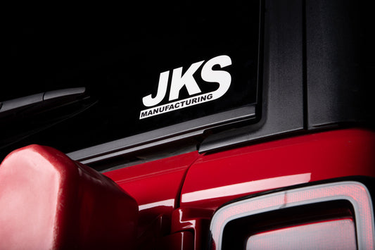 JKS Decal 2.5" x 5” | White