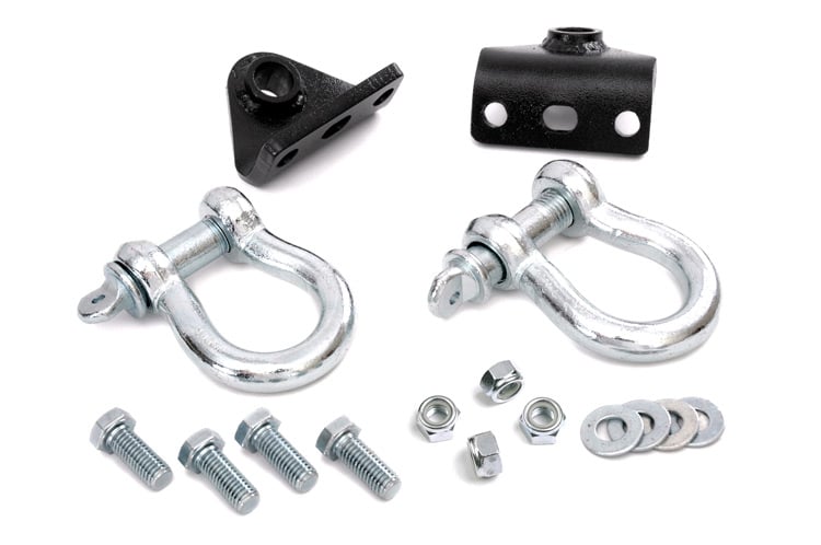 D Ring Shackles and Mounts - Winch Plate - Jeep Wrangler TJ (97-06)/Wrangler Unlimited (04-06)