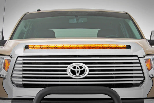 LED Light Kit - Hood Bulge - 40" White/Amber Strip - Toyota Tundra (14-21)