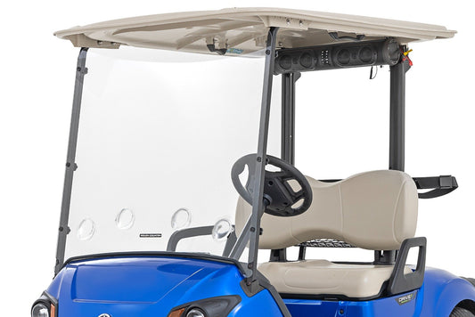 Vented Full Windshield - Scratch Resistant - Yamaha Drive2 Golf Cart