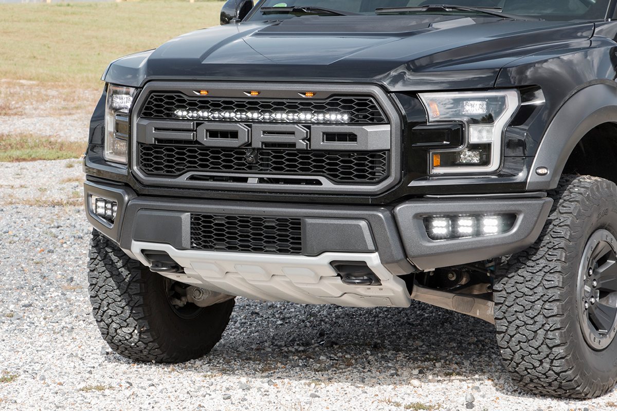 LED Light Kit - Grille Mount - 30" Black Single Row - Ford Raptor 4WD (17-20)