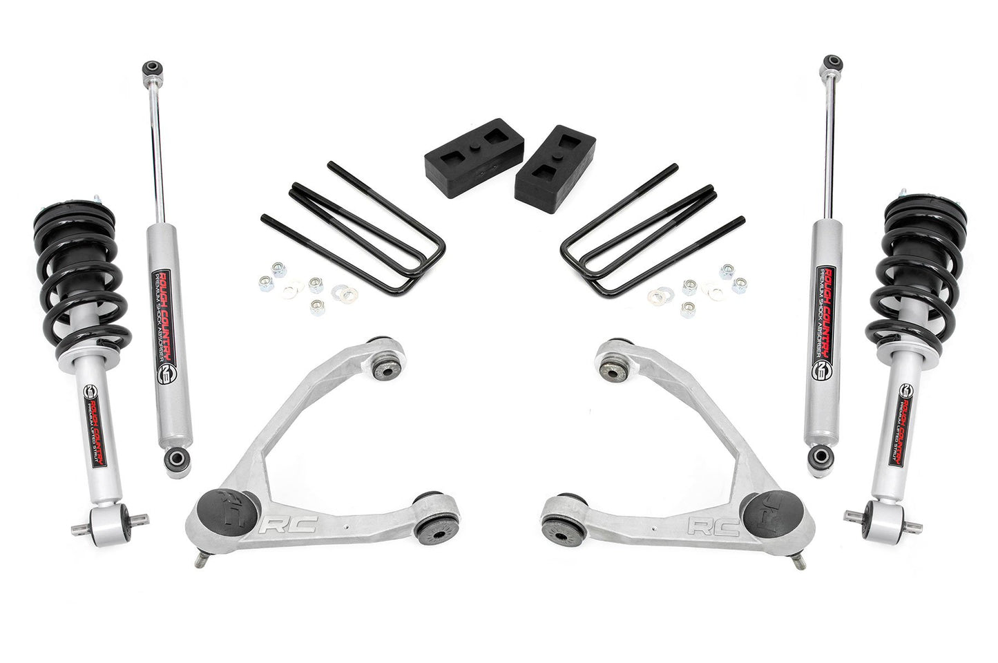 3.5 Inch Lift Kit - Cast Steel - N3 Strut - Chevy/GMC 1500 (14-16)