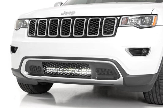 LED Light Kit - Bumper Mount - 20" Black Dual Row- Amber DRL - Jeep Grand Cherokee WK2 (11-20)