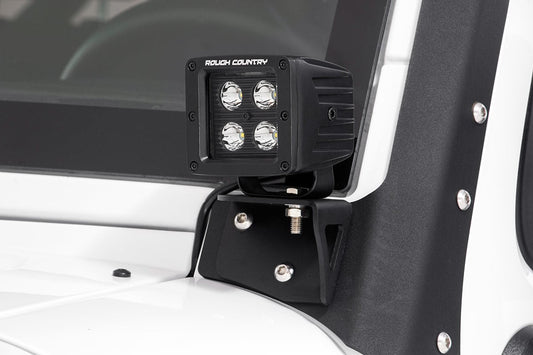 LED Light Mount - Lower Windshield - Pod - Jeep Wrangler JK/Wrangler Unlimited (07-18)