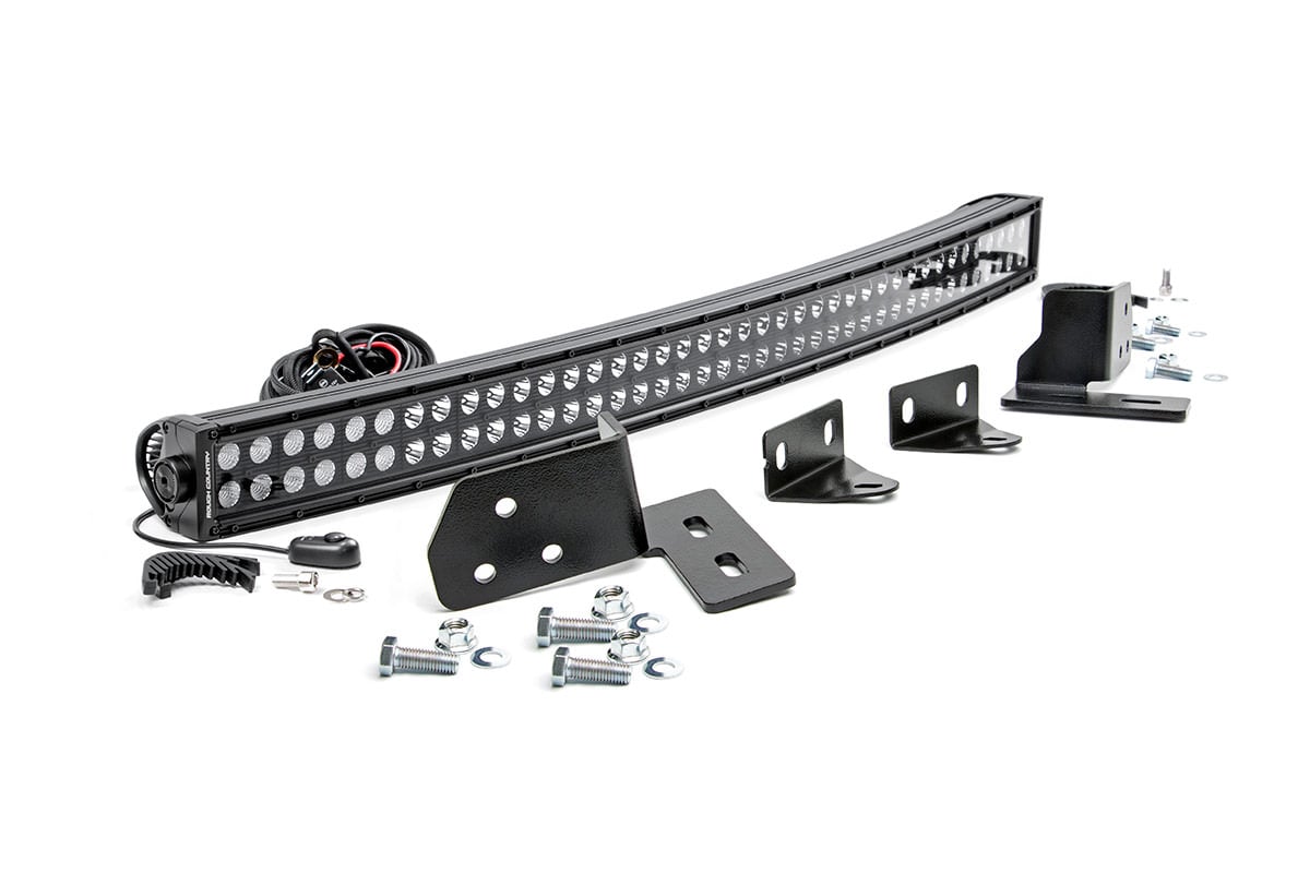 LED Light - Bumper Mount - 40" Black Dual Row - Ford F-250 Super Duty (11-16)