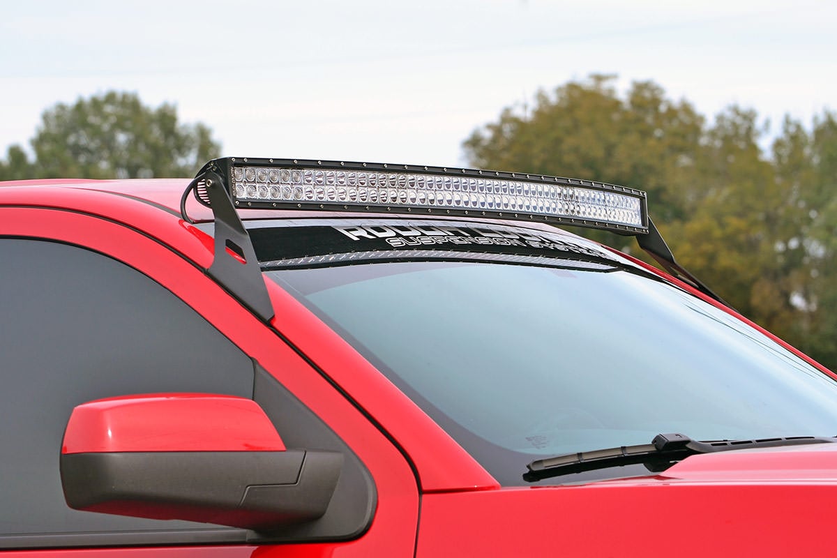 LED Light Mount - Upper Windshield - 54" Curved - Chevy/GMC 1500 (14-18 & Classic)