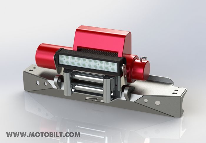 Winch Fairlead 13.5 LED Light Bar Mount Motobilt