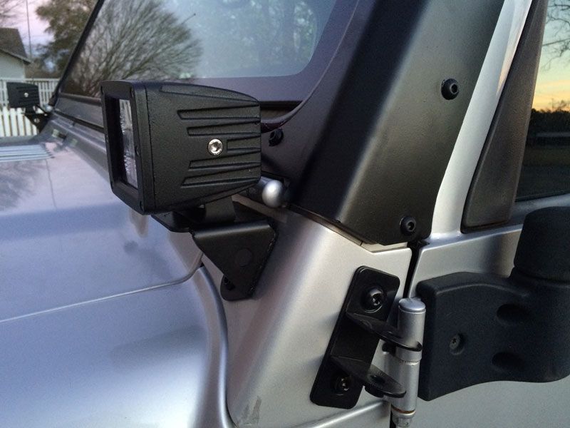 A-Pillar LED Light Mounts for Jeep TJ/LJ