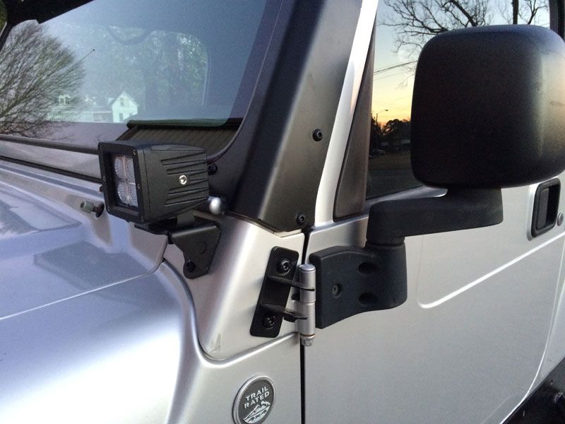 A-Pillar LED Light Mounts for Jeep TJ/LJ