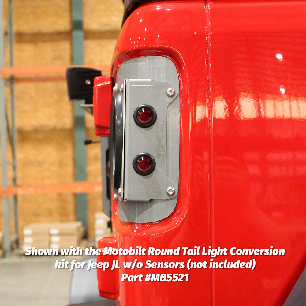 Jeep Side Marker/Fender Lights 3/4 Inch Red Lens LED 2 Pack Motobilt