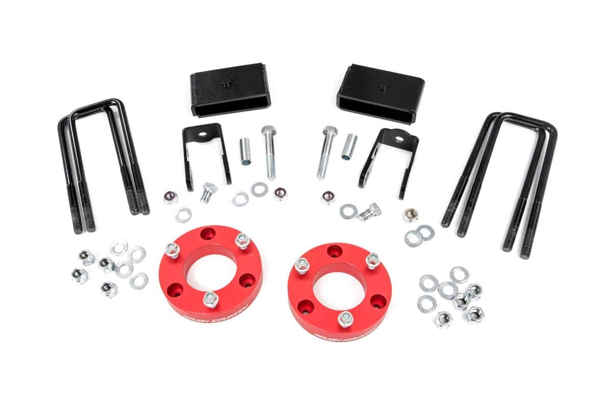 2 Inch Lift Kit - Red Spacers - Nissan Titan XD 2WD/4WD (2016-2024)