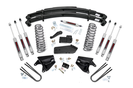 4 Inch Lift Kit - Quad Front Shocks - Rear Springs - Ford F-150 4WD (80-96)