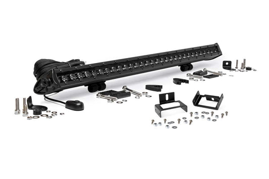 LED Light Kit - Grill Mount - 30" Black Single Row - Ford F-250/F-350 Super Duty (11-16)