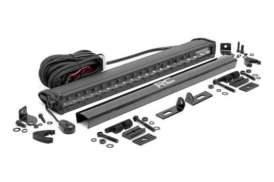 LED Light Kit - Bumper Mount - 20" Black Single Row - Ford Ranger (19-23)