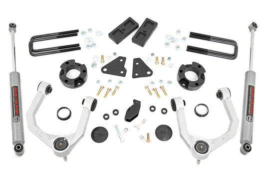 3.5 Inch Lift Kit - N3 - Cast Steel Knuckles - Ford Ranger 4WD (2019-2023)