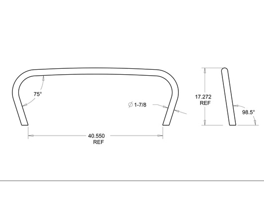 Rusty's Off Road Products - Rusty's Bumper - JK Wrangler Grille Hoop