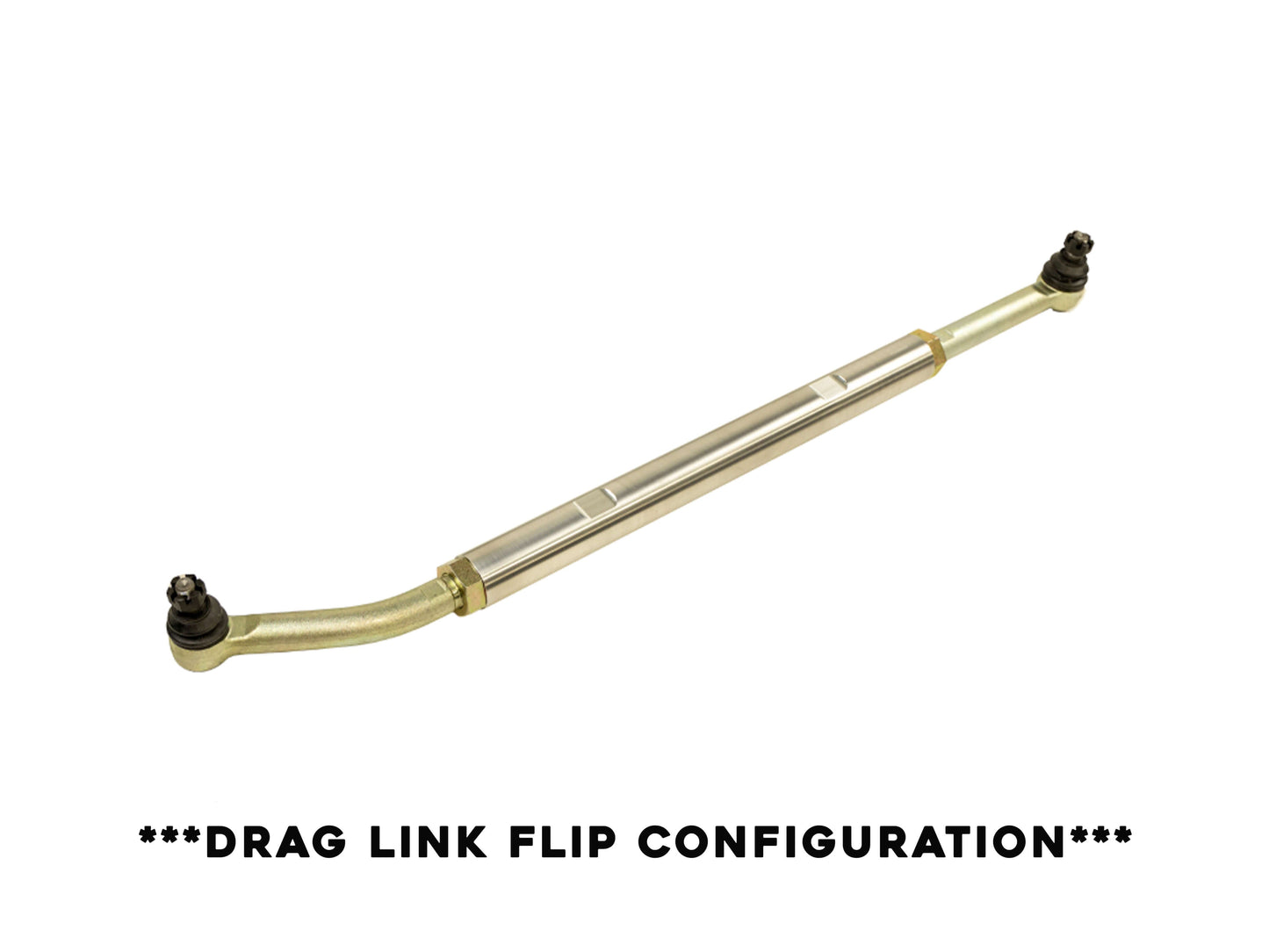 Rusty's Off Road Products - Rusty's Aluminum HD Drag Link Assembly - Drag Link Flip Configuration - JK Wrangler