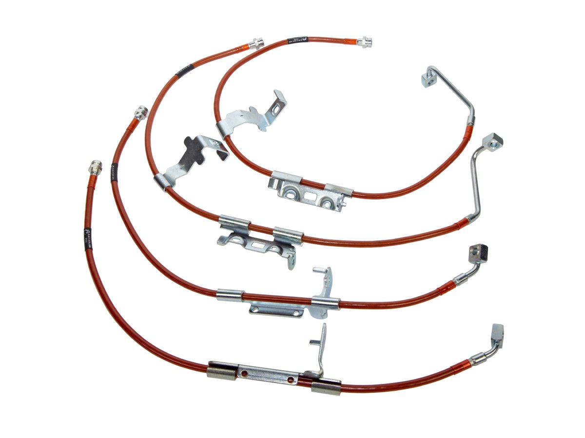 Rusty's Off Road Products - Rusty's Brake Hoses - Stainless Steel Front and Rear Set - JL Wrangler