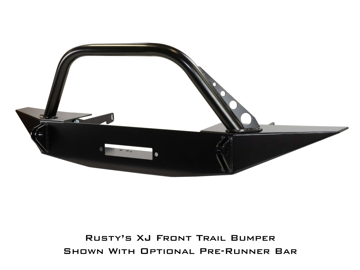 Rusty's Off Road Products - Rusty's Bumper - Front Trail Bumper w/ Upright Winch Mount - XJ