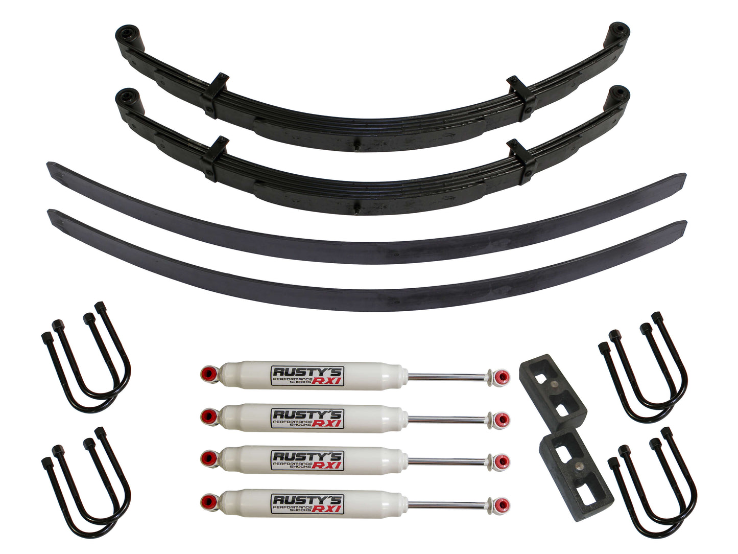 Rusty's Off Road Products - Rusty's FSJ 3.5" - 4" Full Size Add-A-Leaf Lift Kit