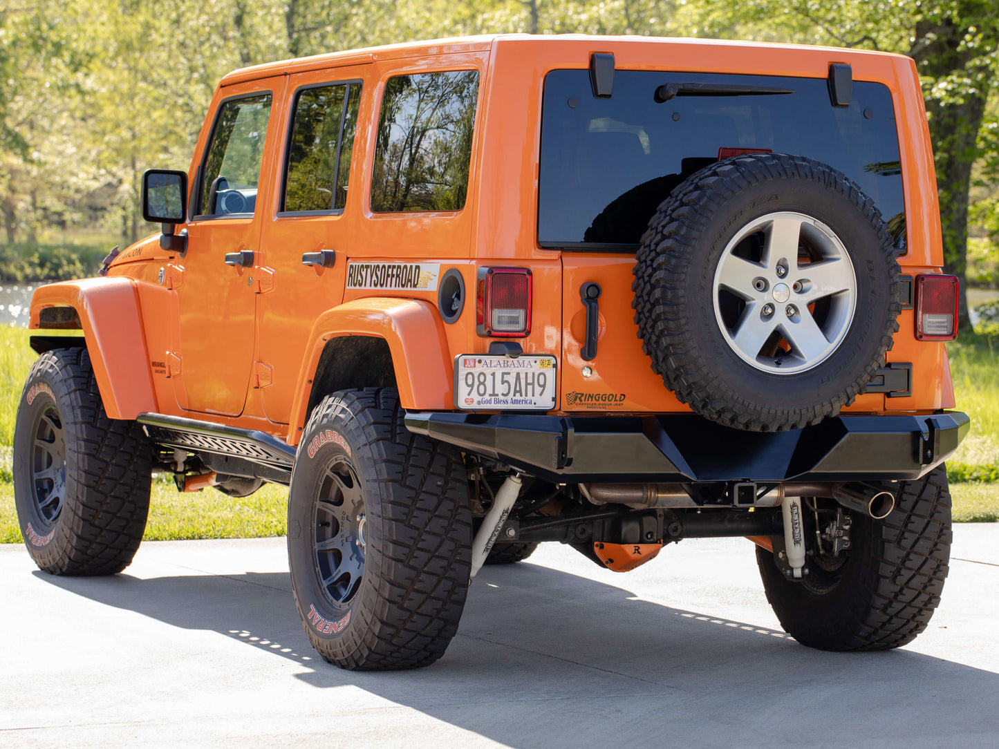 Rusty's Off Road Products - Rusty's JK Wrangler Rear Full Width Trail Bumper - Series 2