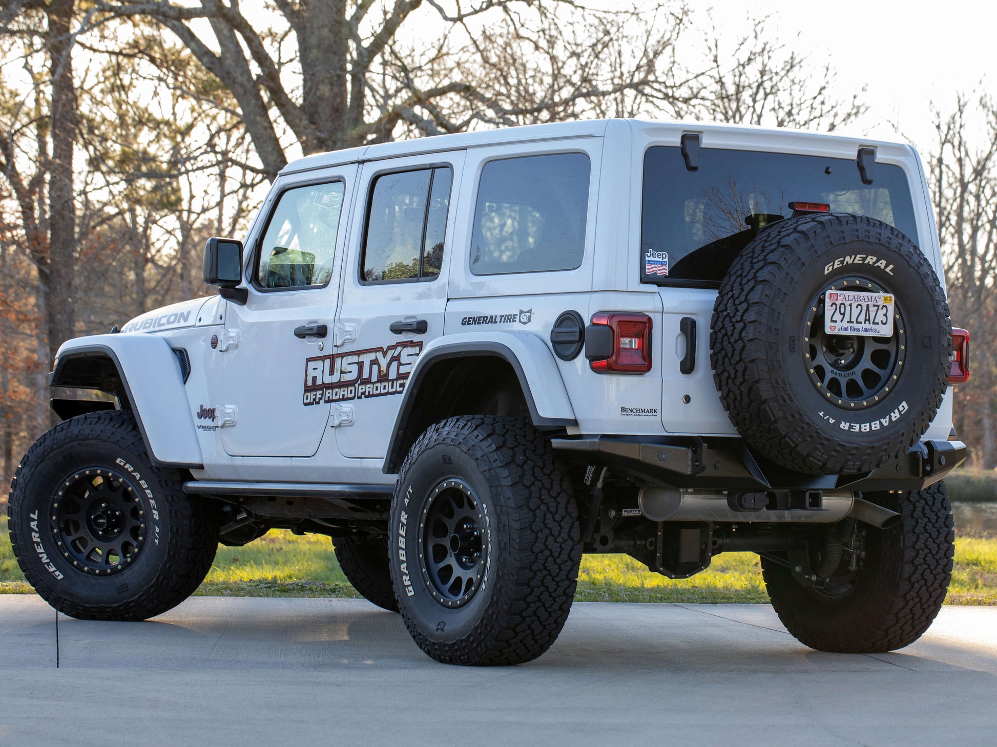 Rusty's Off Road Products - Rusty's JL Wrangler Rear Full Width Trail Bumper - Series 2