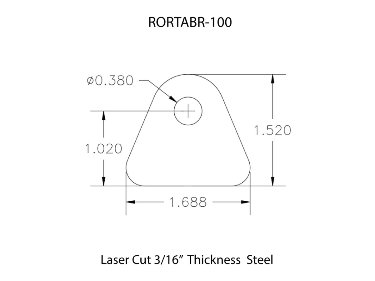 Rusty's Off Road Products - Rusty's Off-Road Custom Tab R-100