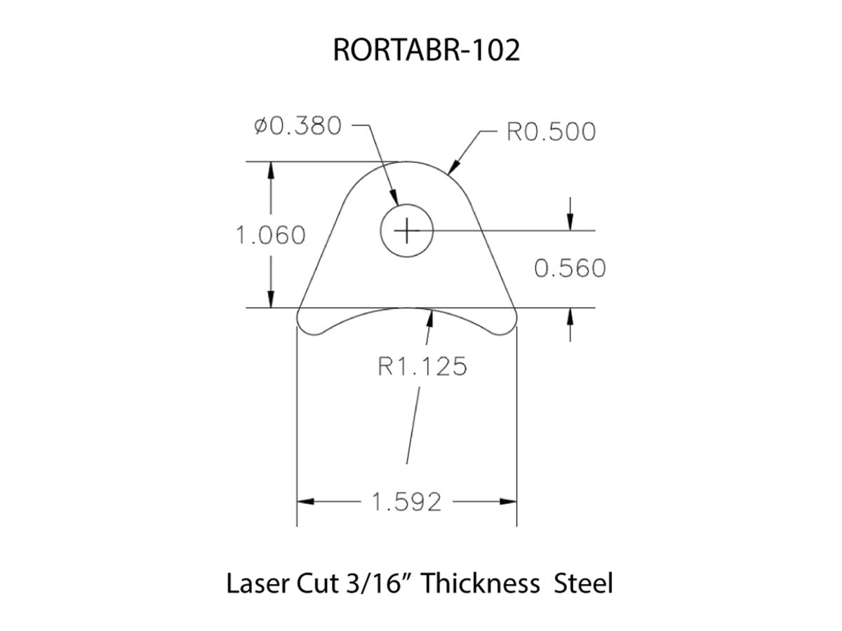 Rusty's Off Road Products - Rusty's Off-road Custom Tab R-102