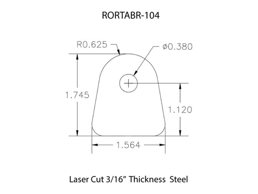 Rusty's Off Road Products - Rusty's Off-road Custom Tab R-104