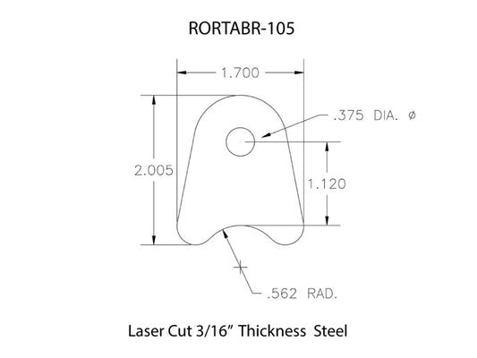 Rusty's Off Road Products - Rusty's Off-road Custom Tab R-105