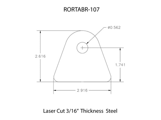 Rusty's Off Road Products - Rusty's Off-road Custom Tab R-107