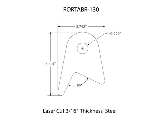 Rusty's Off Road Products - Rusty's Off-road Custom Tab R-130