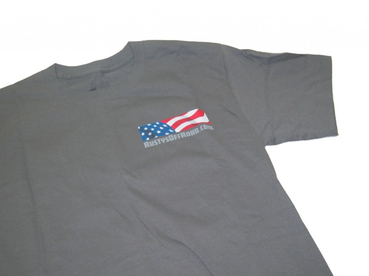 Rusty's Off Road Products - Rusty's Short Sleeve American Flag "R" T-Shirt