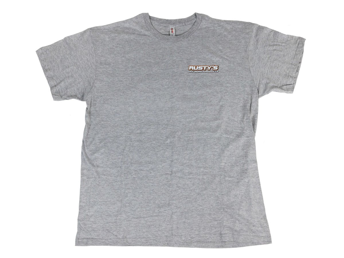 Rusty's Off Road Products - Rusty's Short Sleeve Heather Gray "IS YOUR JEEP READY? Shirt