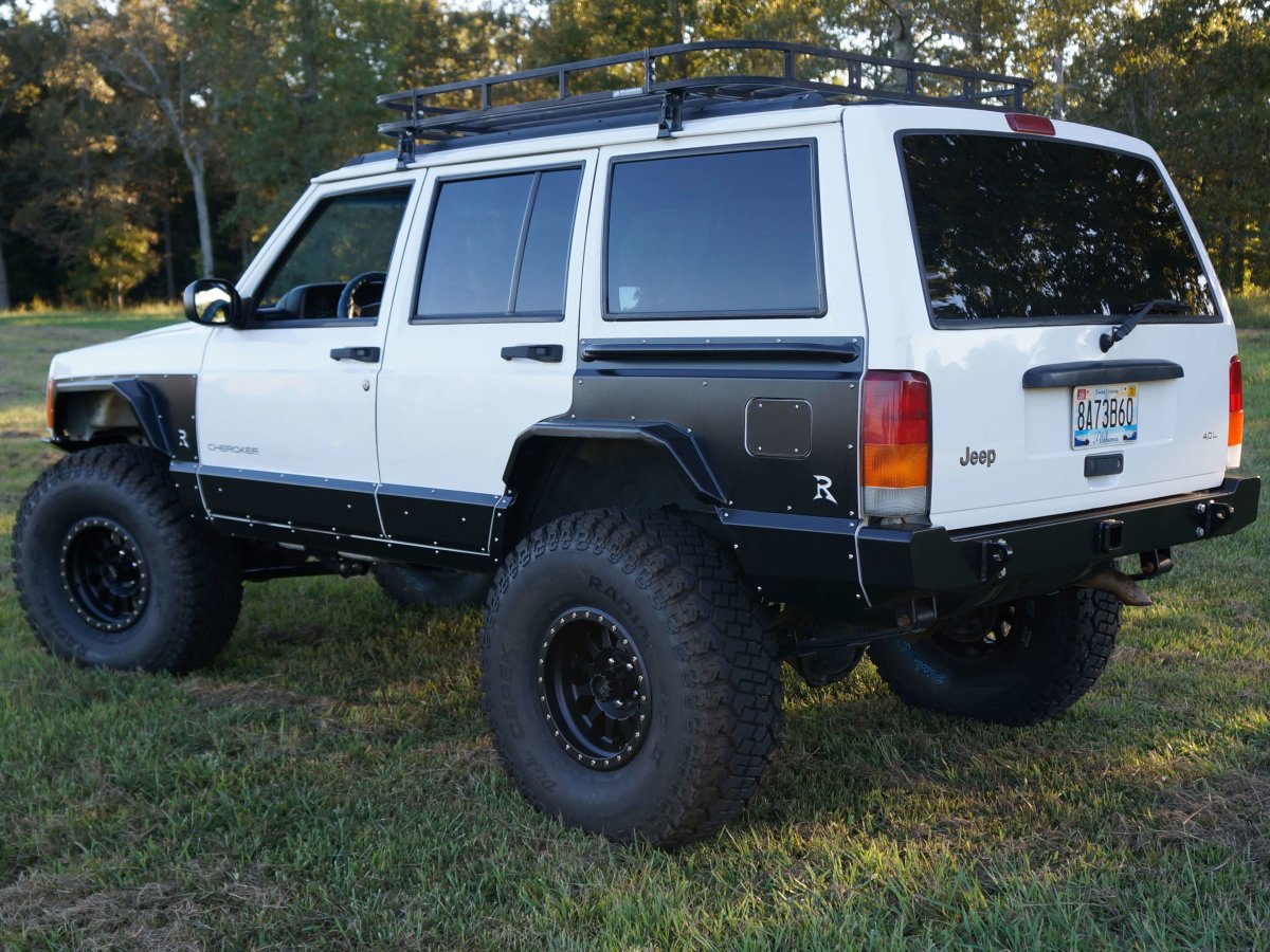 Rusty's Off Road Products - Rusty's XJ Front and Rear Steel Fender Flare Package - XJ 4-Door